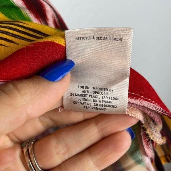 Anthropologie Vanessa Virginia Apolline Maxi Skirt Colorful Print Women's Sz XS - Picture 8 of 8